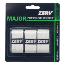 ZERV Major Perforated Overgrip 3-pak Hvid