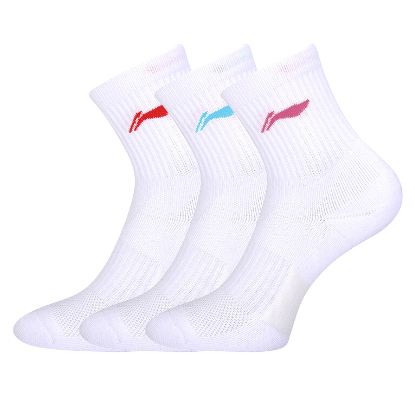 Li-Ning-AWTS005-2-Short-Socks-3-Pack-White