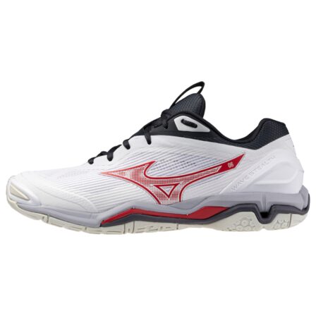 Mizuno Wave Stealth 6 White/Salsa/Black