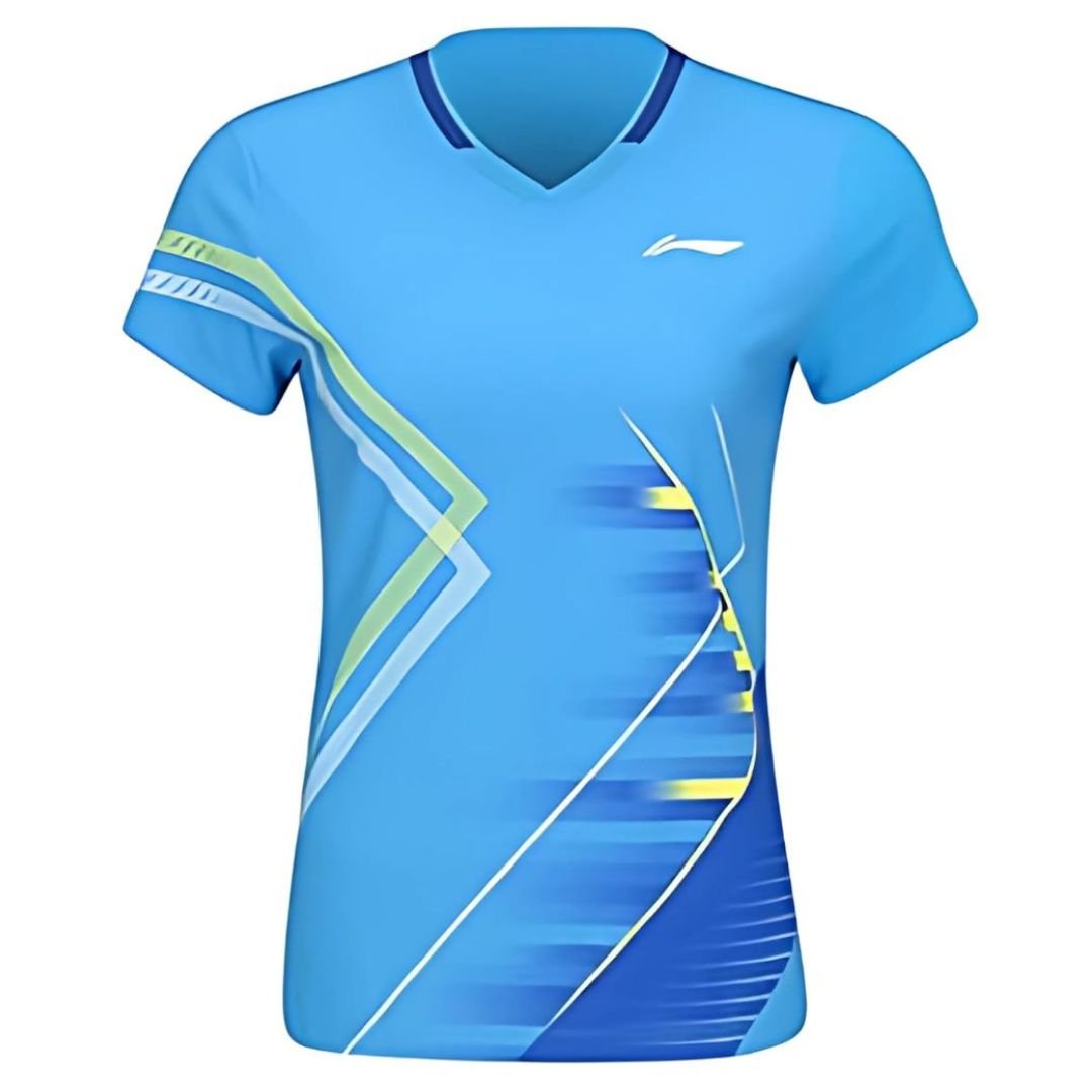 Li-Ning-AAYV046-4-Players-Women-T-shirt-Blue